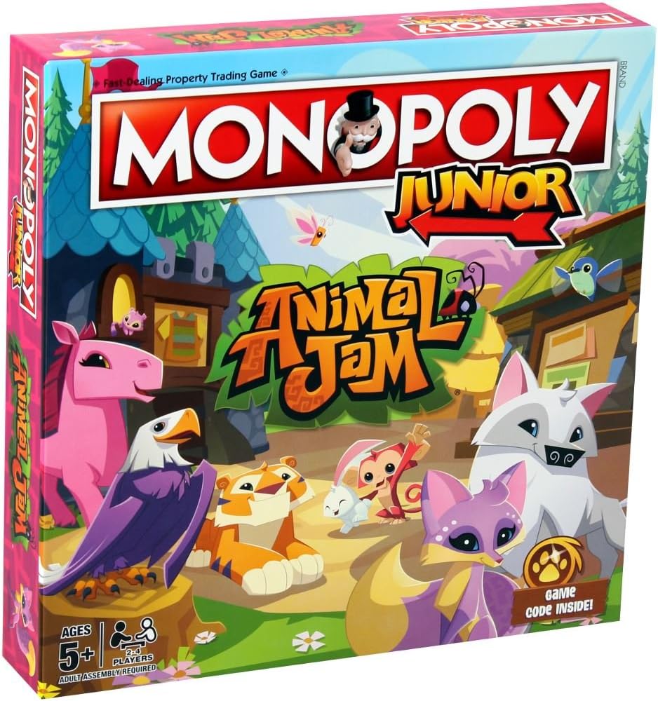 Animal Jam Junior Monopoly Board Game