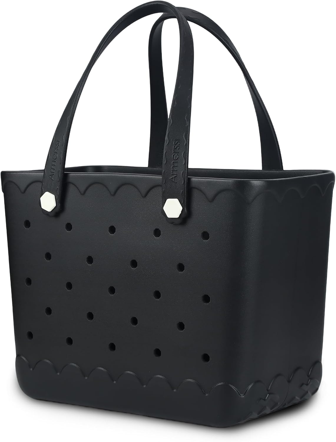 Armerssi X-Large Rubber Tote Beach Bag for Women | Medium Durable Rubber Bag Waterproof Washable Versatile Tote Bags