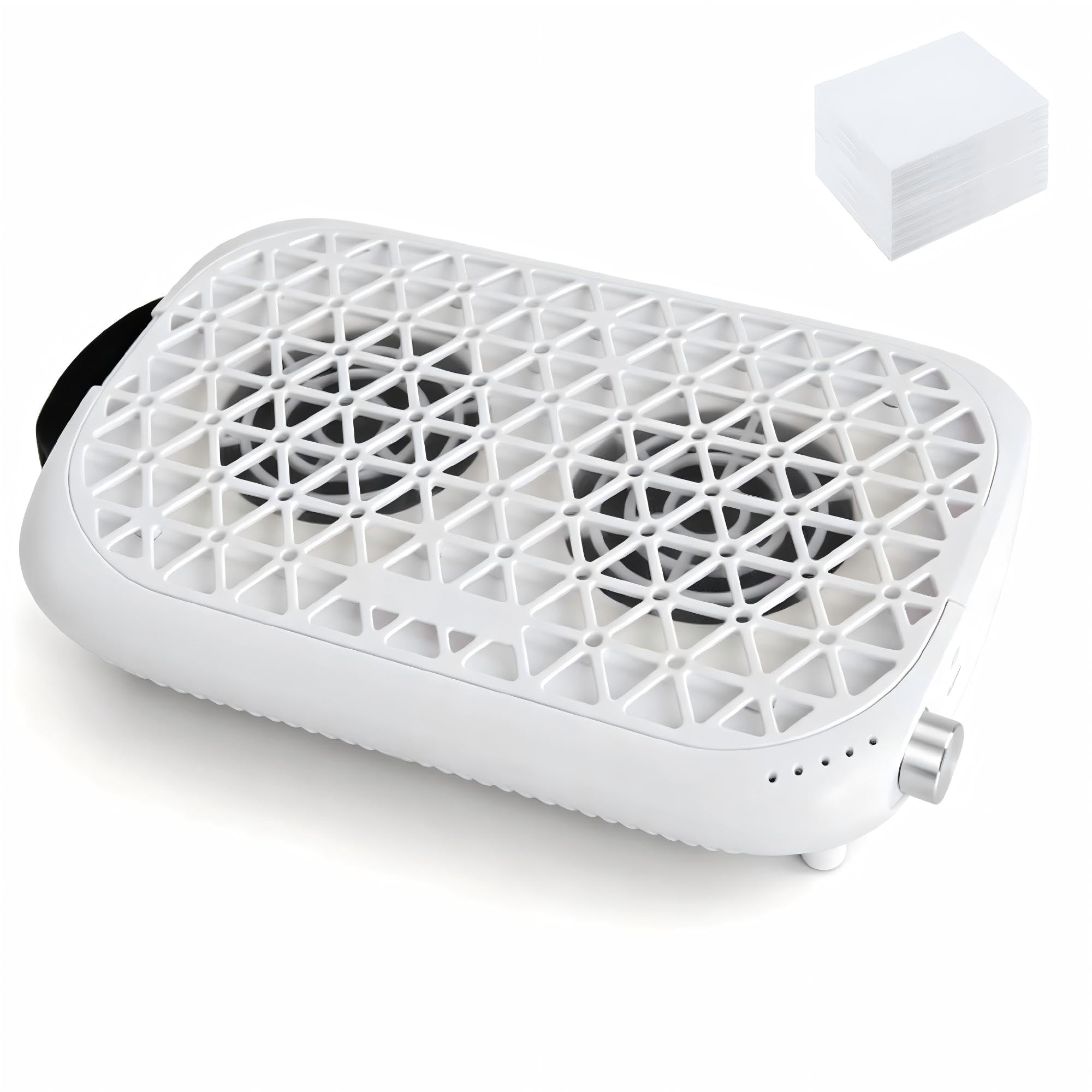 Dual Turbo - Colector de polvo de uñas profesional de 6000 RPM para salón y hogar