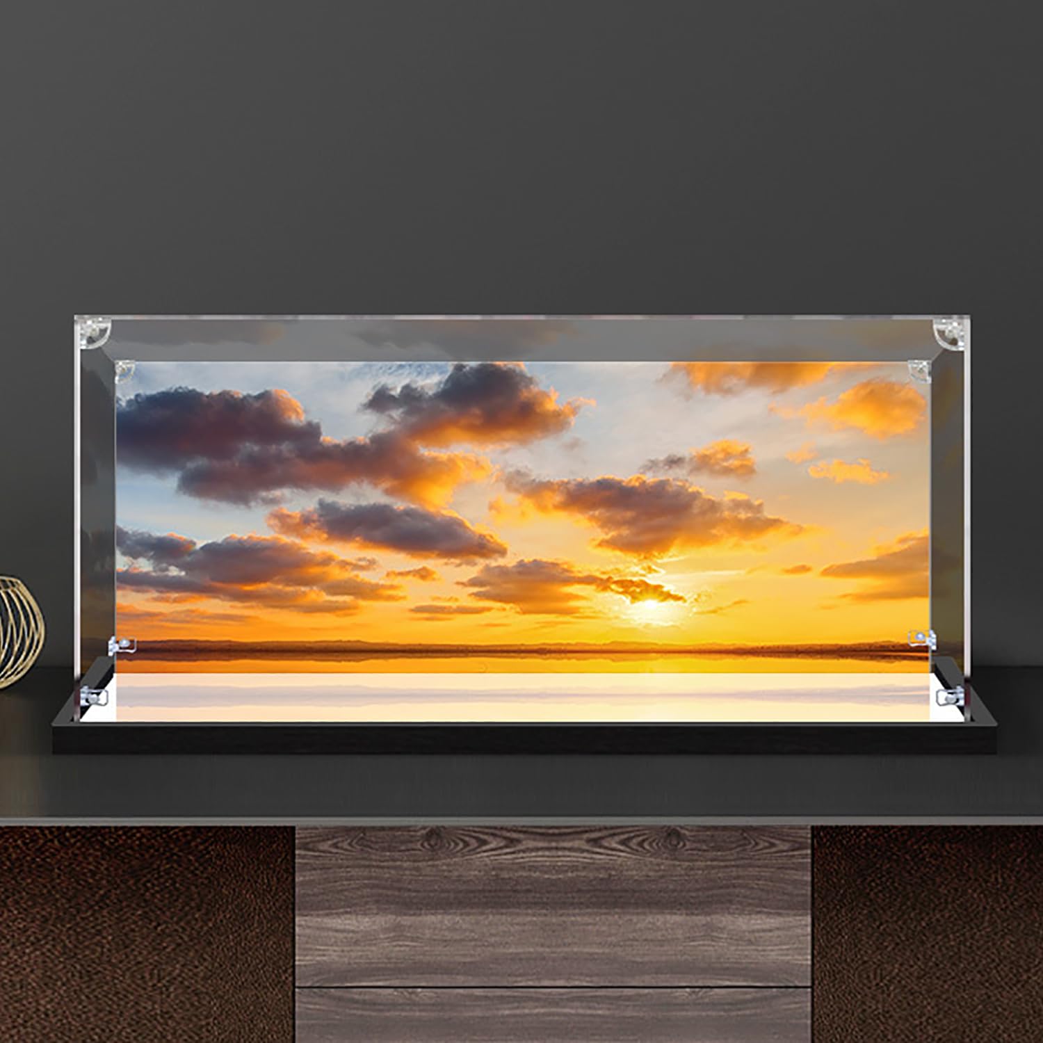 Acryl-Vitrine Für LG 10318 Concorde – Staubdichte Ausstellungsbox 110x45x30 Cm In Spiegelfarbe (Nur Vitrine)