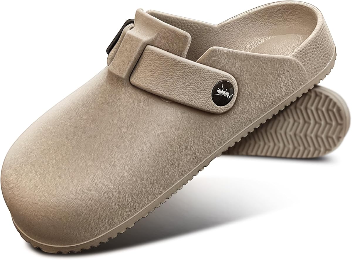 KEMISANT Women Clogs,Comfortable Mules Sandals Slippers Nurse Garden Shoes Unisex for Men Cushioned Support