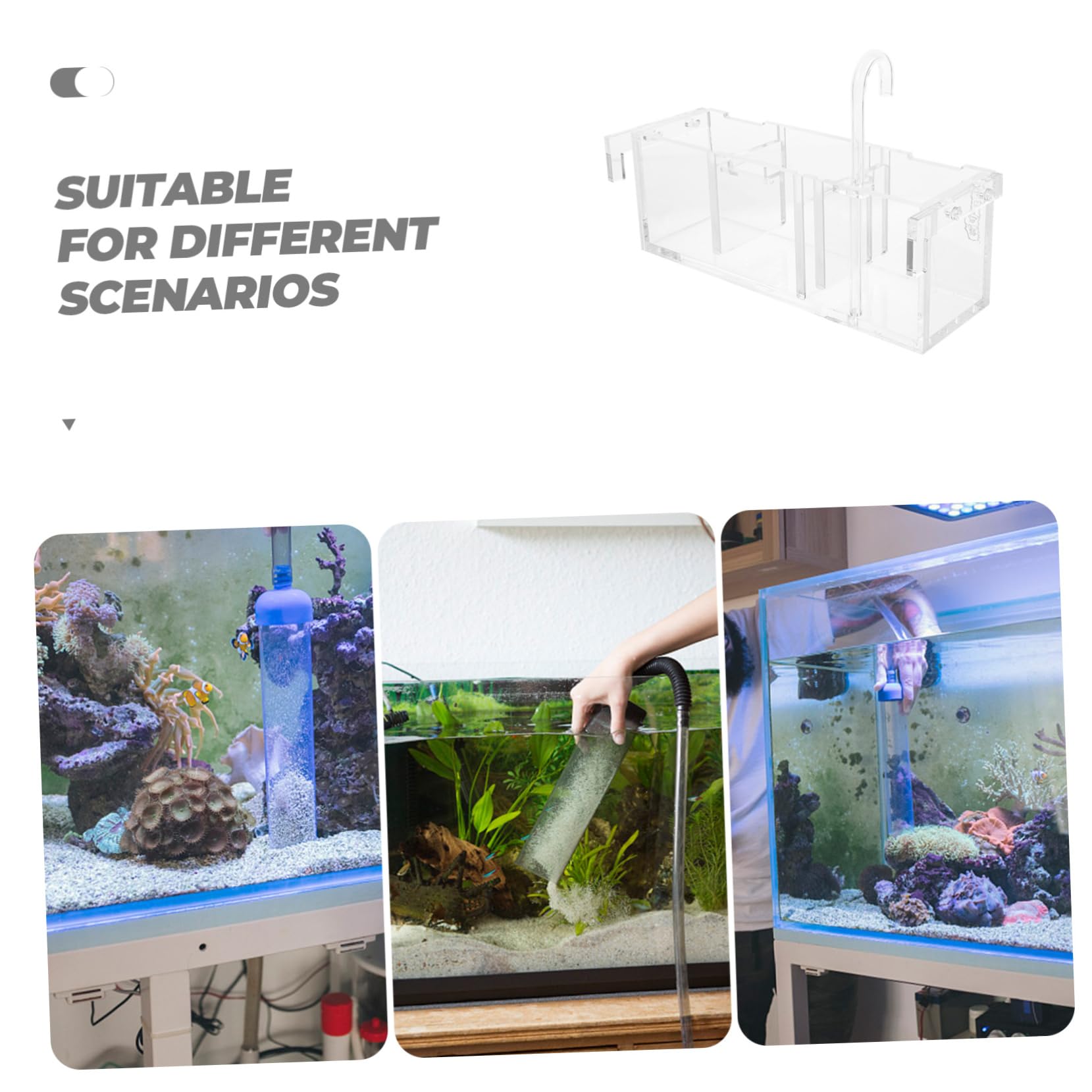 Hohopeti Aquarium Externe Hängende Filterlösung Wasserreinigung Geräuschlos Und Effizient Für Aquarien Gesundem Wasser Und Optimalem Sauerstoffgehalt