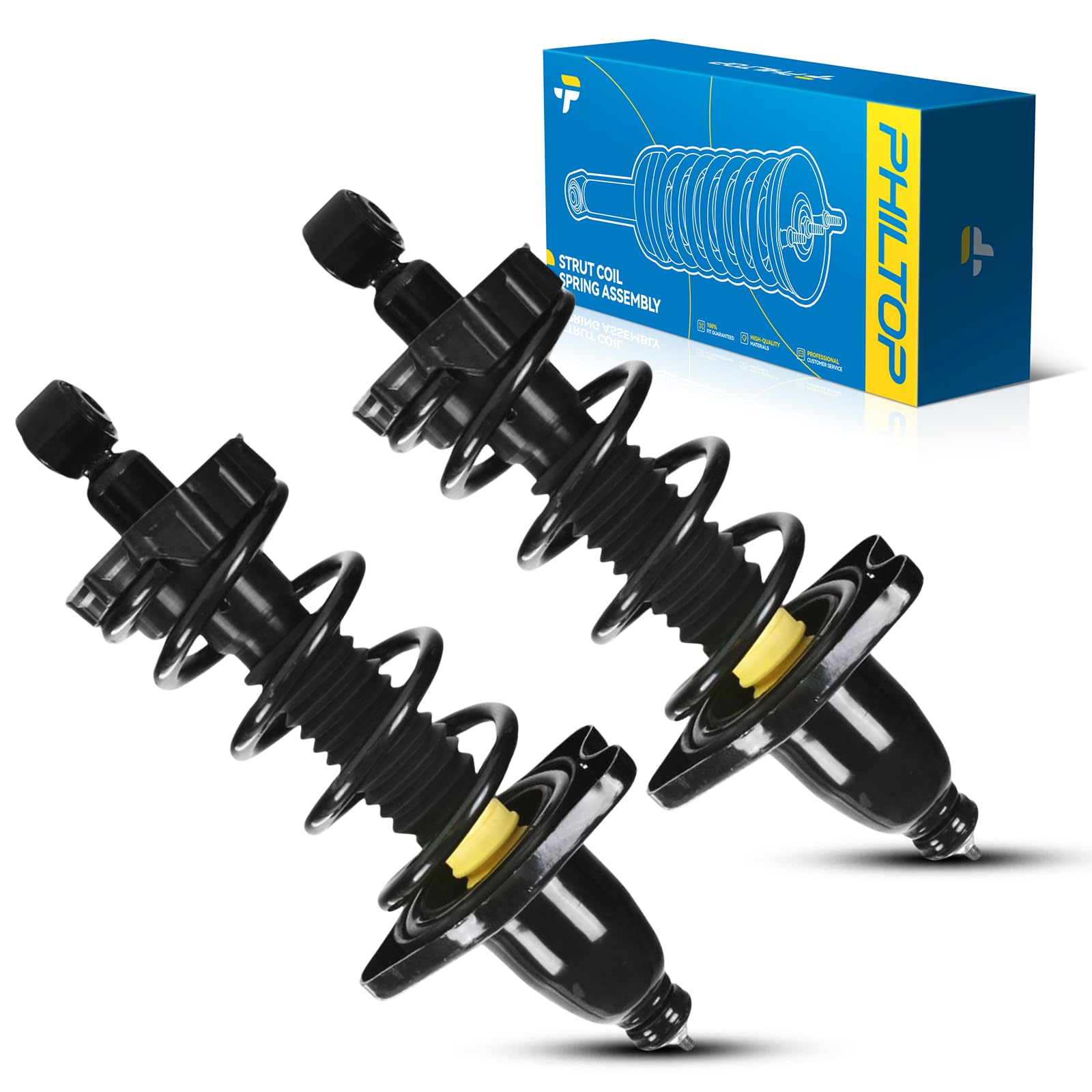 PHILTOP 2-Pack Rear Quick Strut Assembly for 2006-2014 Ridgeline