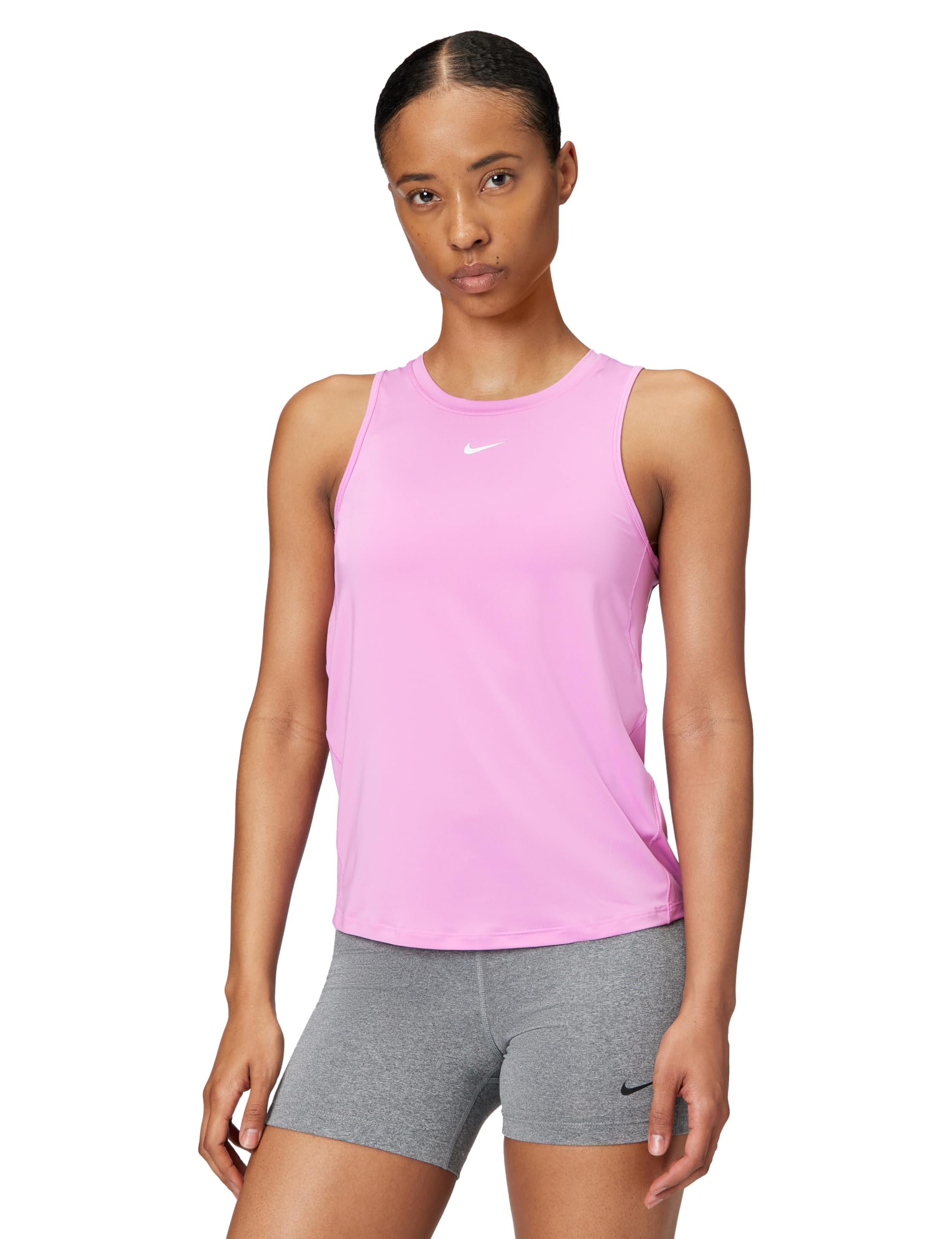 Nike Women's One Classic Dri-Fit Tank Top - Light Magenta/White - Xs - Pink
