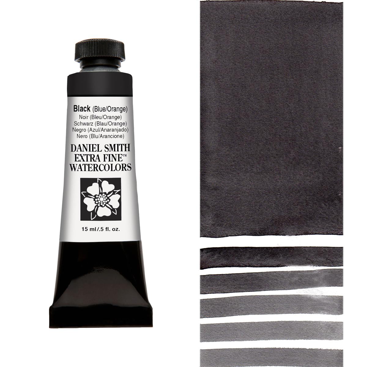 Aquarelle Daniel Smith Jane's Black finies les ombres ternes tube 15ml 284600250