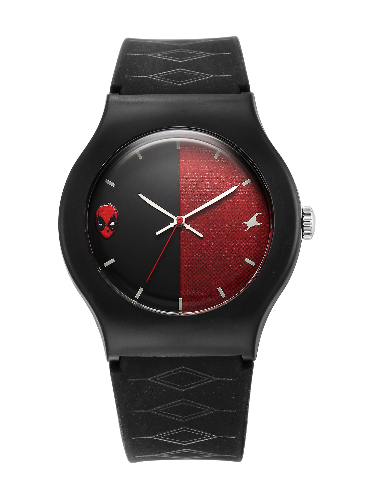 Fastrack Deadpool Quartz Analog Dial with Black Silicone Strap Watch for Unisex (B0D92186RG) Amazon Price History, Amazon Price Tracker