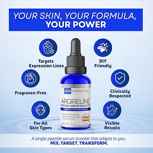 Miniatura 3 de Skin Perfection Argireline Solución de péptidos de suero acetil hexapéptido-8 Diy suero antienvejecimiento Argireline Booster Reducción de arrugas