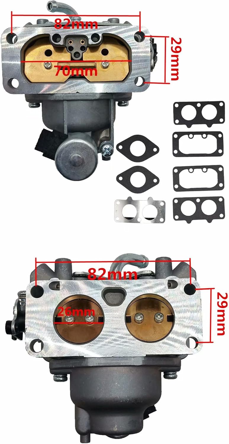 Carburetor fit for Kawasaki FH721V FH641V FH601V FH661V FH680V FX801V 22HP Engine Carb with Fuel Pump Gaskets Replaces 15004-0757 15003-7094 15004-1005 15004-1010 15004-0763 15003-0940