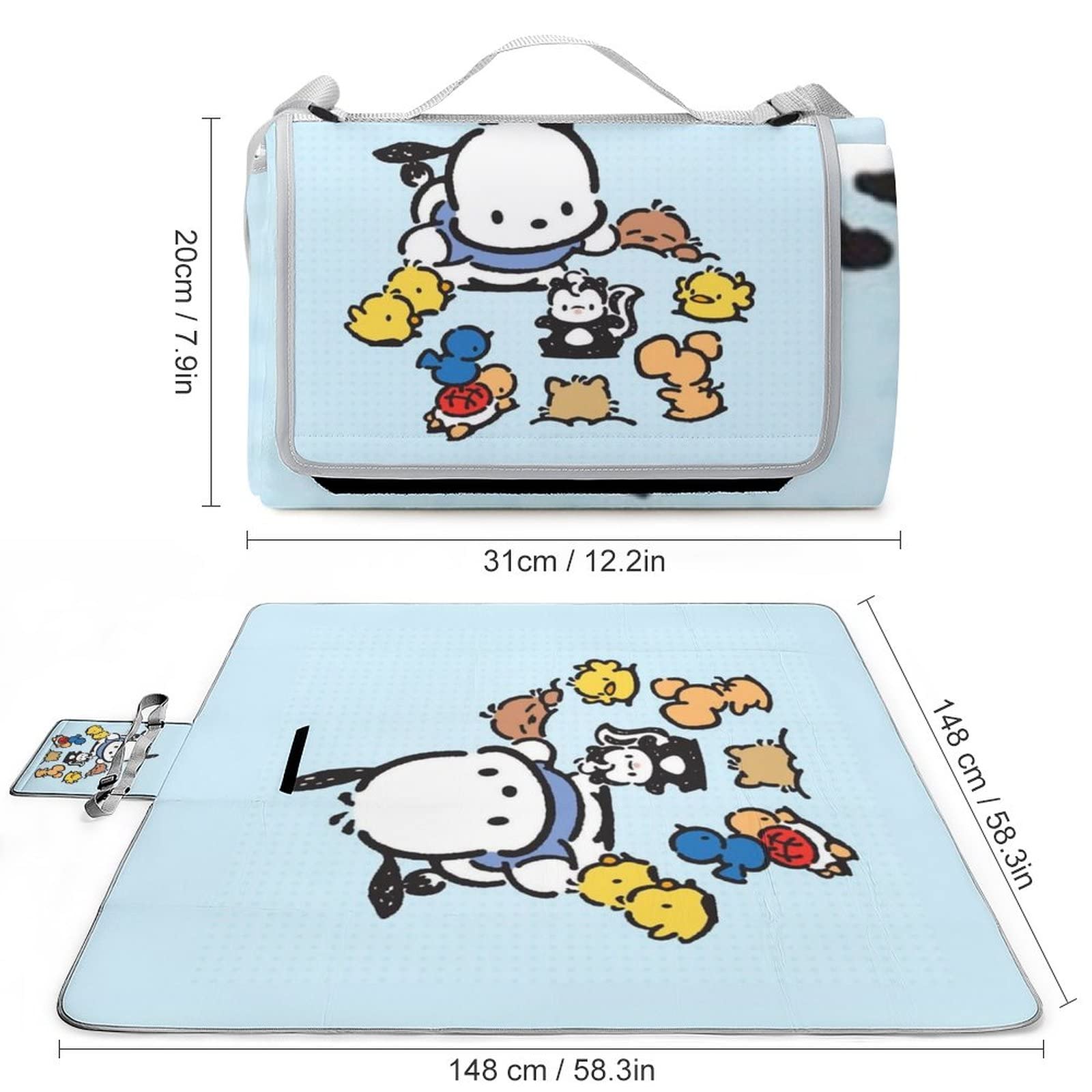 Amazon.co.jp: ポチャッコ レジャーシート コンパクト 大判 ピクニック