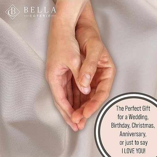 Miniatura 6 de Bella Coterie - Sábana bajera ajustable de viscosa de bambú de lujo, 100% cultivada orgánicamente, ultrasuave, refrescante para personas que duermen