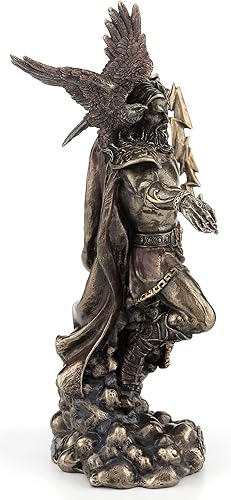 Miniatura 4 de Veronese Design 11 3/4 "Zeus Dios griego sosteniendo Thunderbolt con águila estatua de resina fundida en frío escultura de bronce antiguo