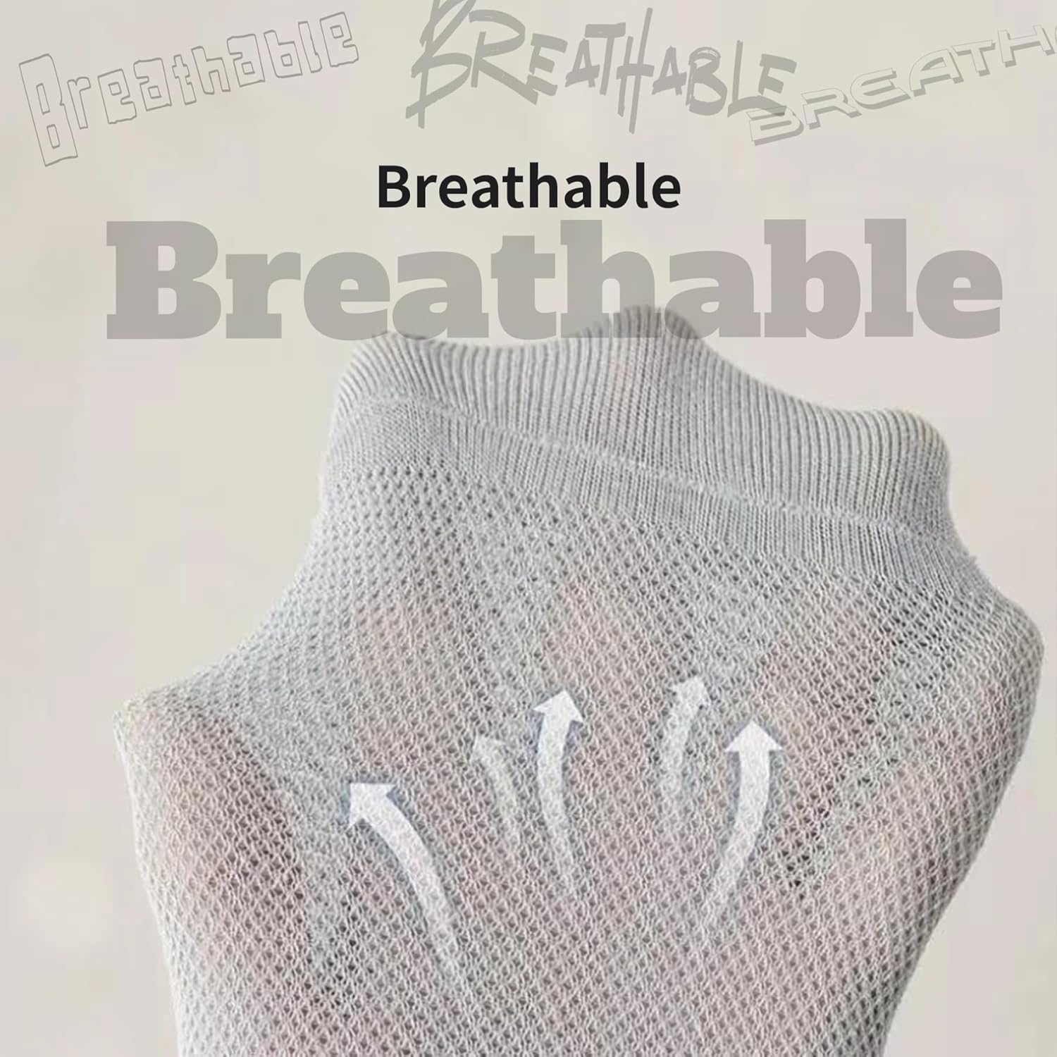 TeenFighter Cotton Men's No Show Ankle Socks - 4/7 Pairs, Odor Free & Mesh Breathable, Low Cut Casual Socks Size 6-10 - Image 5