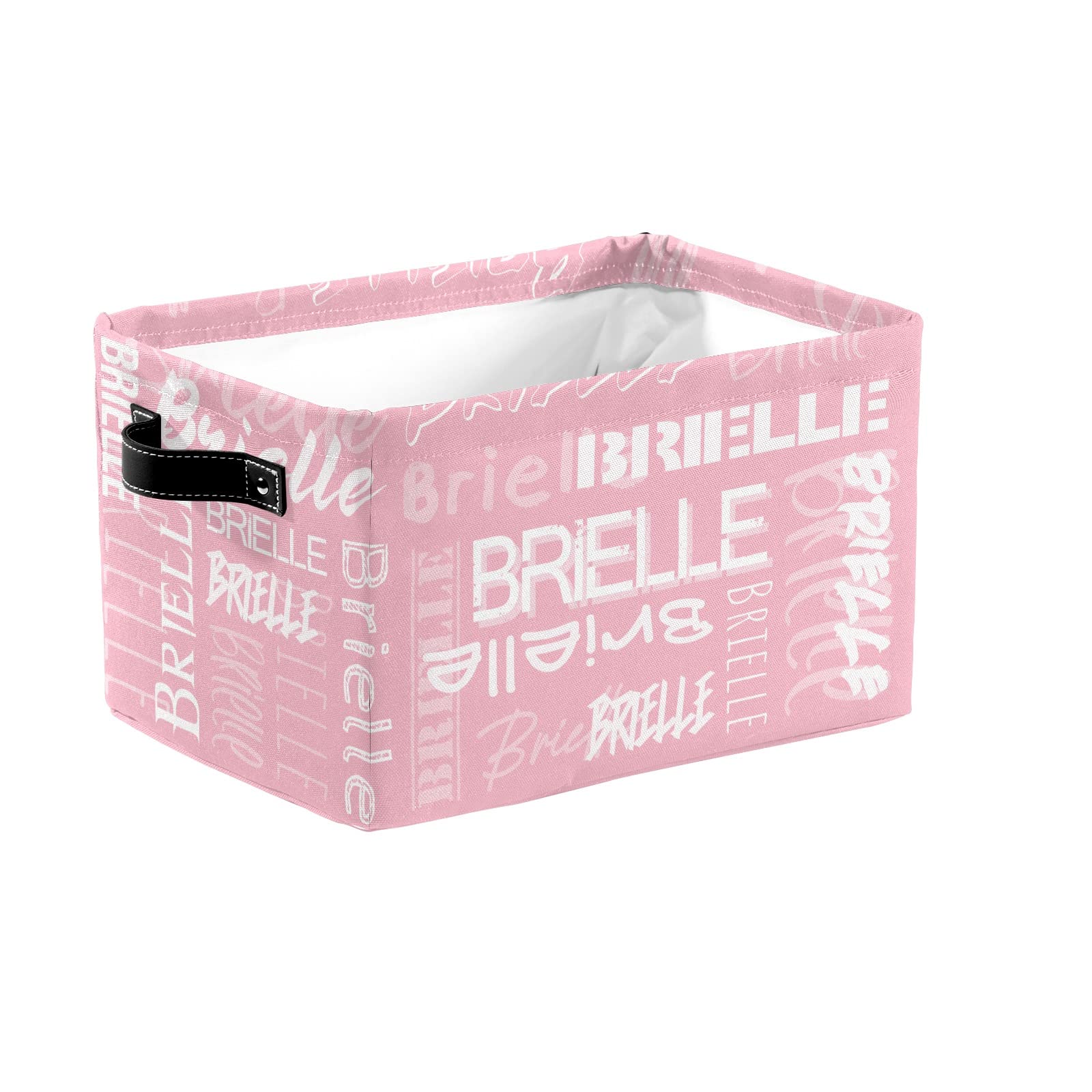 ZAACUSTOM Personalized Storage Bins with Name Custom Kids Storage Basket Cubes Organizer with Handles for Organizing Boys and Girls Toys Shelf Closet Nursery Baskets Boxes, 1 Pack