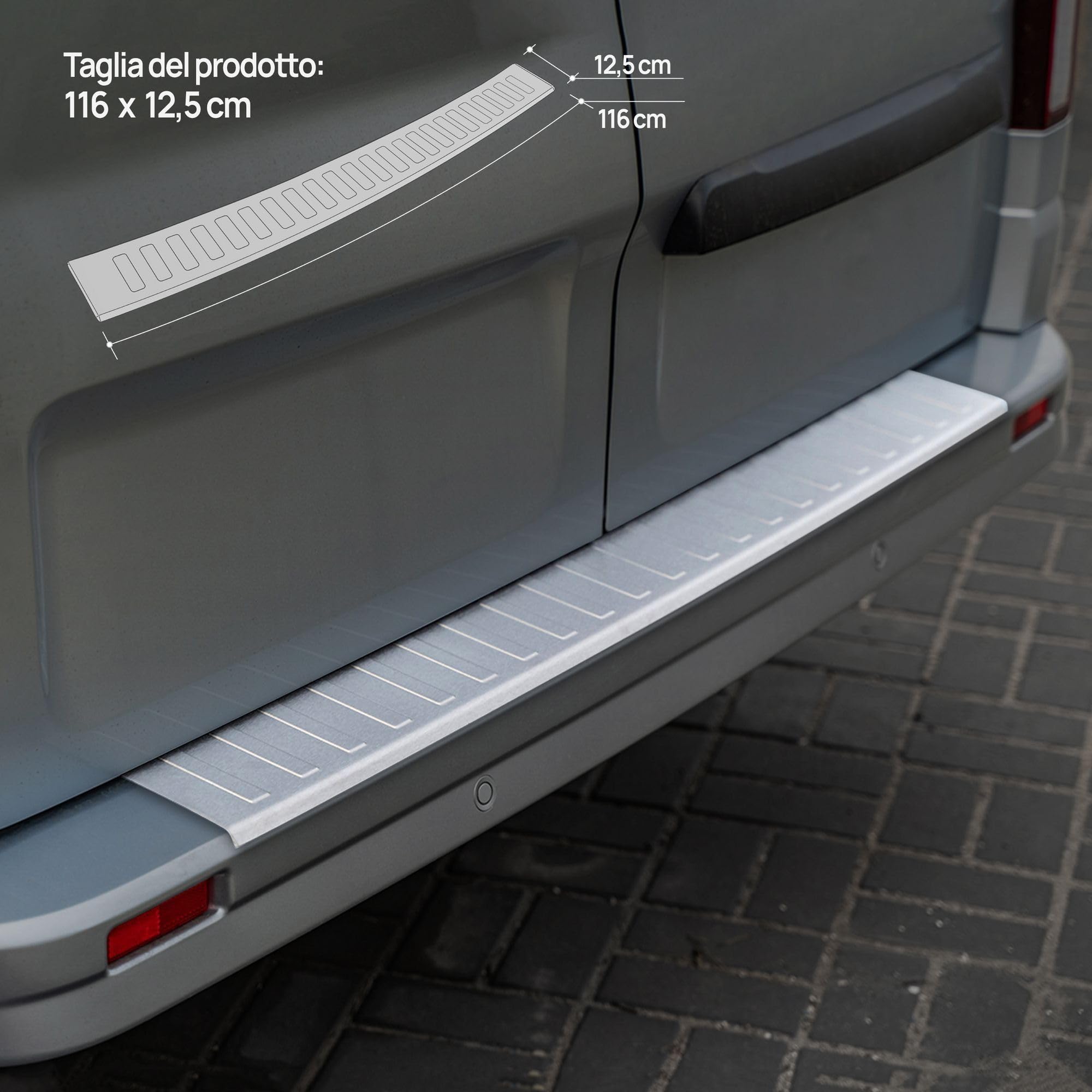 CHROMEMASTER Protezione Paraurti Posteriore In Acciaio INOX Per Renault Talisman Grandtour (dal 2016) - Lucido/cromo, Adesiva, Antigraffio