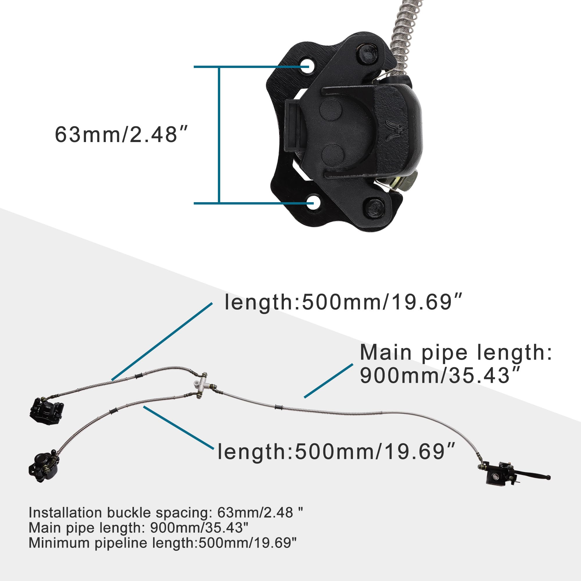 GOOFIT Accesorios de Freno de Disco Delantero Reemplazo para 110cc 125cc 150cc 200cc 250cc ATV Cuatriciclo Doom Buggy Quad Bikes Hecho en China