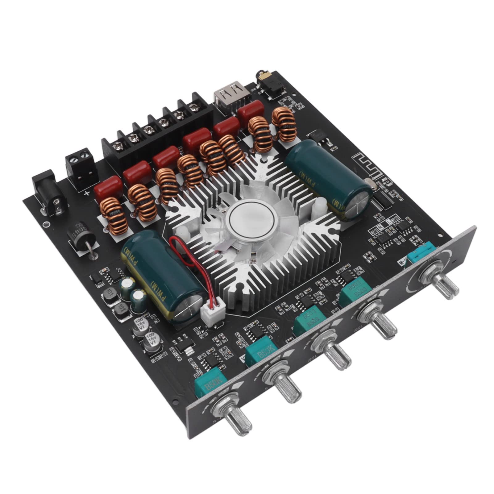 Dioche Amplificador de Potencia HiFi Channel TPA3255 Módulo de Placa Amplificadora de 2 Canales - TPA3255 de Alta Potencia - Se Conecta Eficientemente a Computadoras Portátiles, PC y Teléfonos