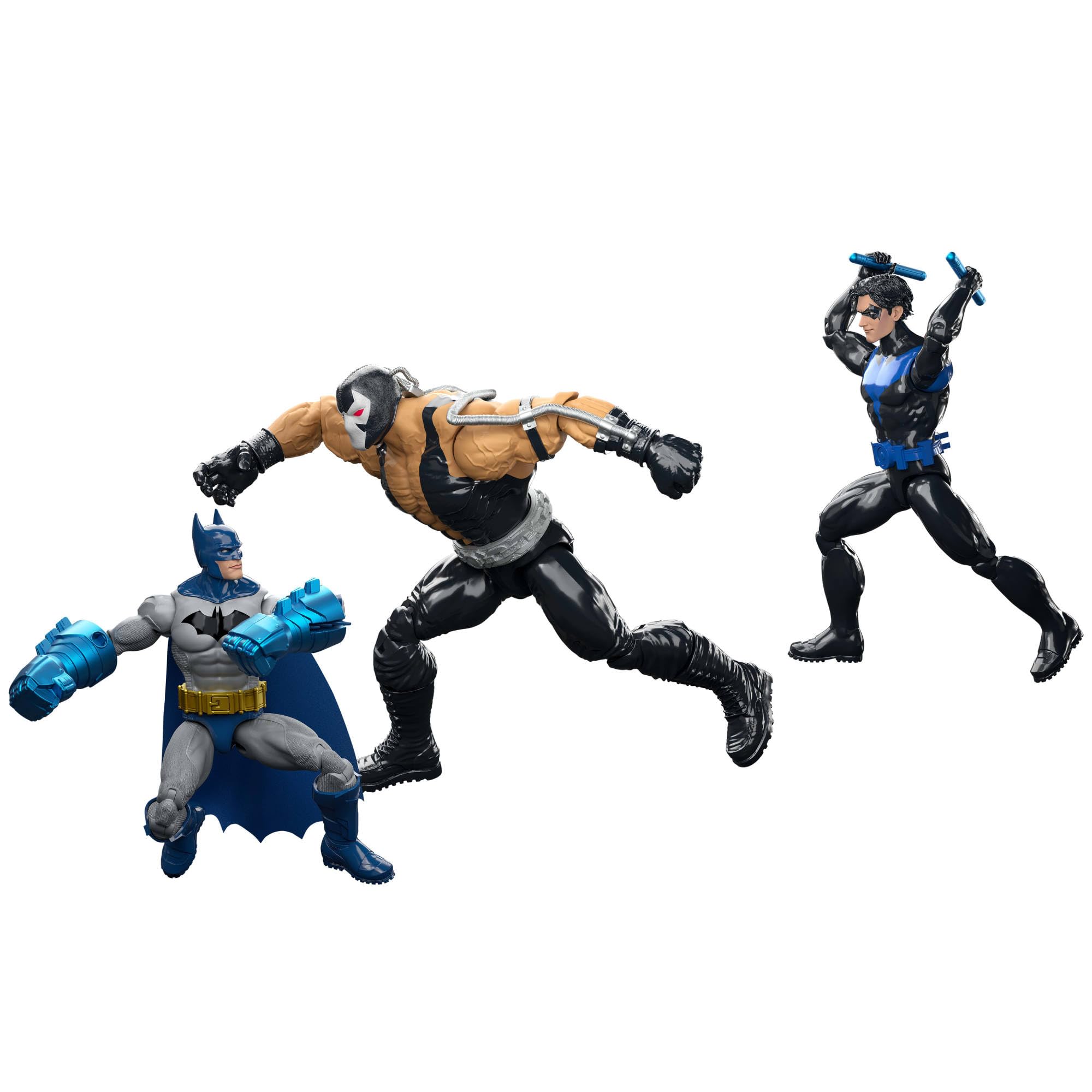 ​Mattel DC Premier Series 3-Pack, 6.5in Batman & Nightwing Vs Bane