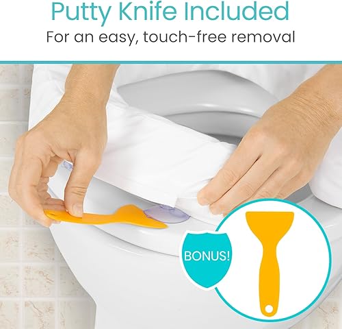 Miniatura 15 de Vive Cojín para asiento de inodoro (espuma acolchada suave), accesorio de baño acolchado suave fácil de limpiar, asientos alargados y estándar, dona