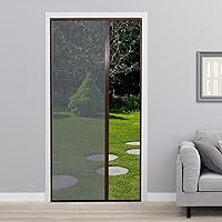 Vista 9 de Puerta de rejilla retráctil sin perforación, puertas de rejilla plegables con marco de aluminio para patio, puerta francesa, puerta principal