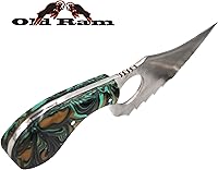 Vista 16 de Collection - Cuchillo de hoja fija multicolor resistente y afilado con funda