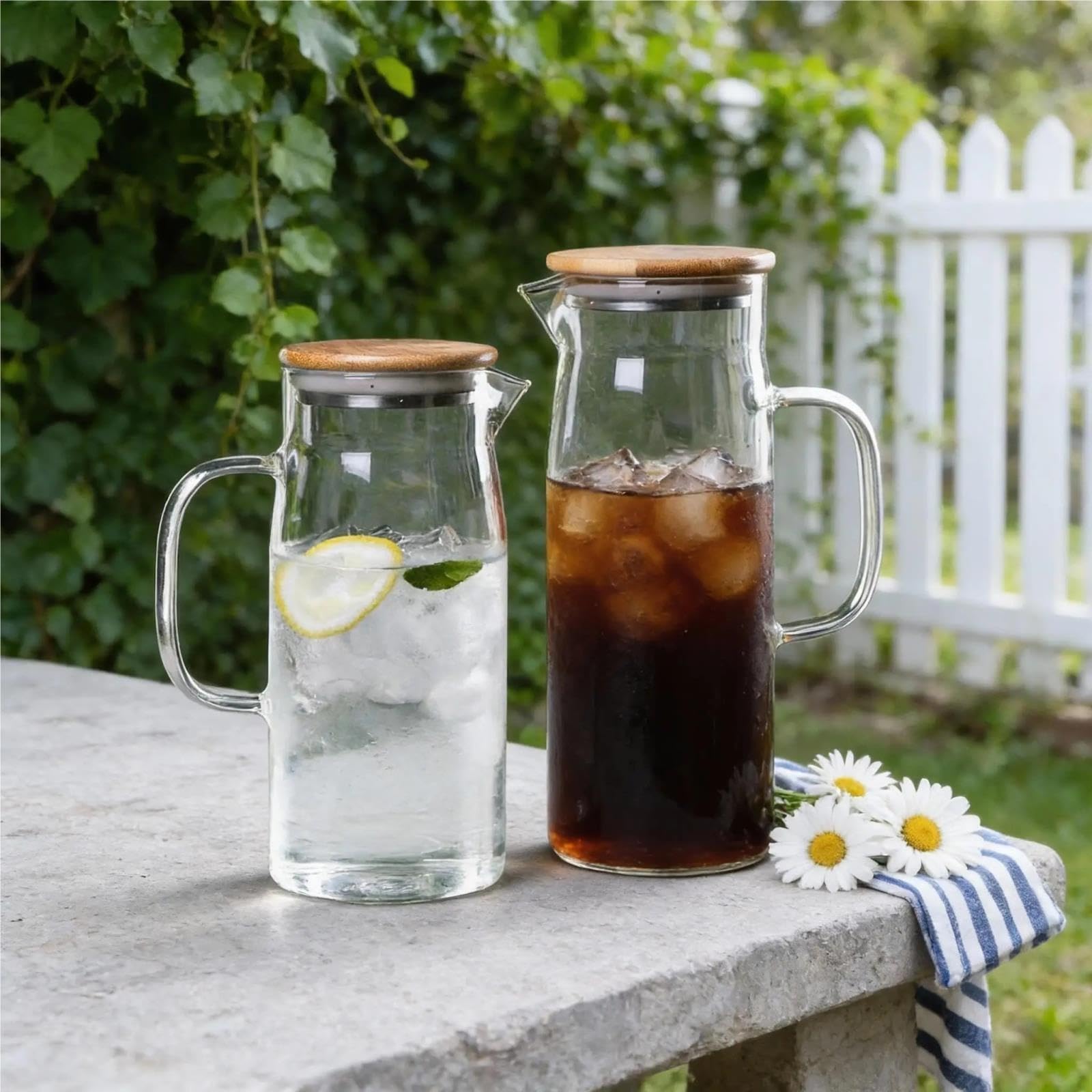 Wasserkaraffe 1 Stück 1L/1,2L/1,5L Wasserkrug Aus Glas
