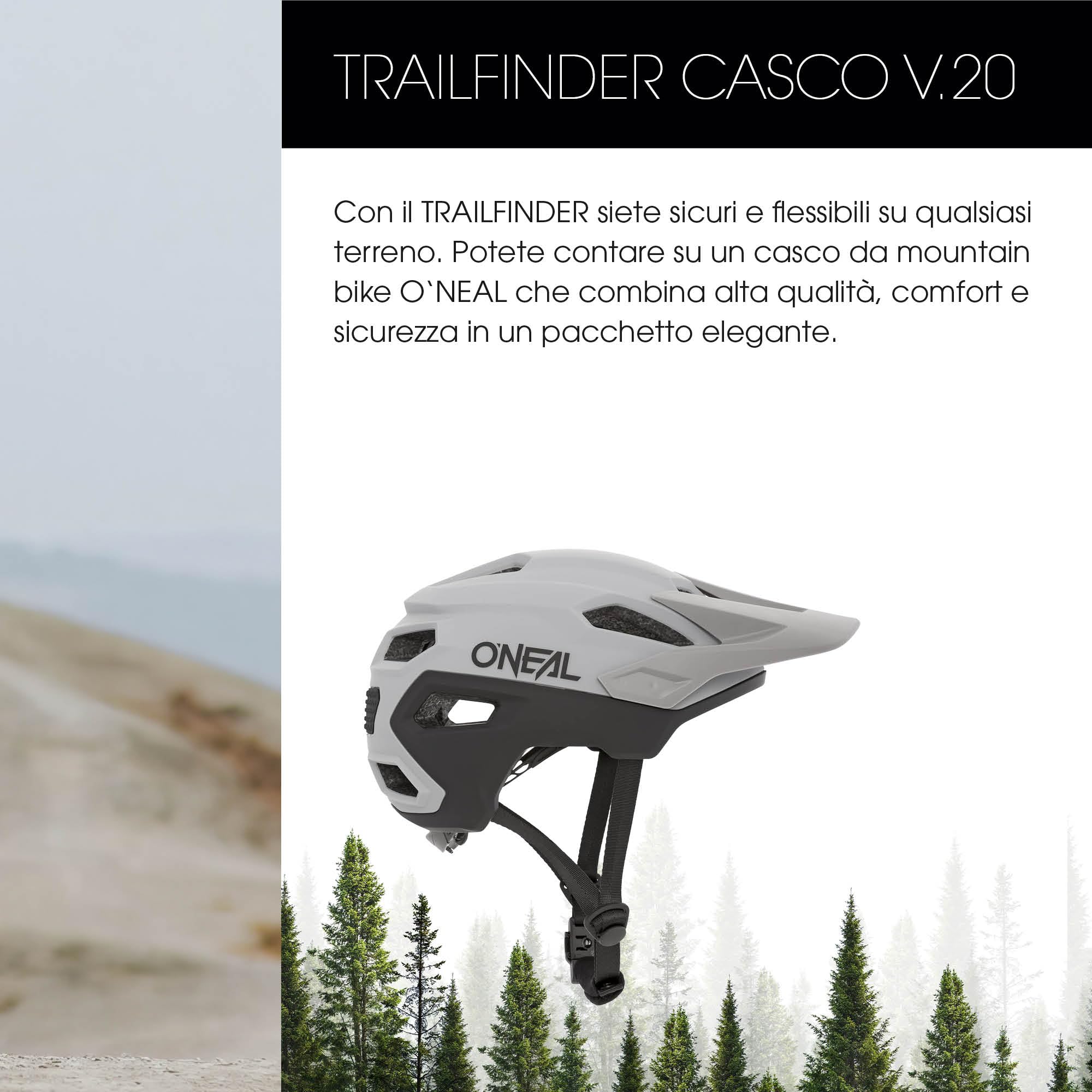 Casco MTB O'NEAL Trailfinder - Leggero, Ventilato, Sicurezza EN1078, Taglia S/M, Blu Ghiaccio/Nero - Foto 5