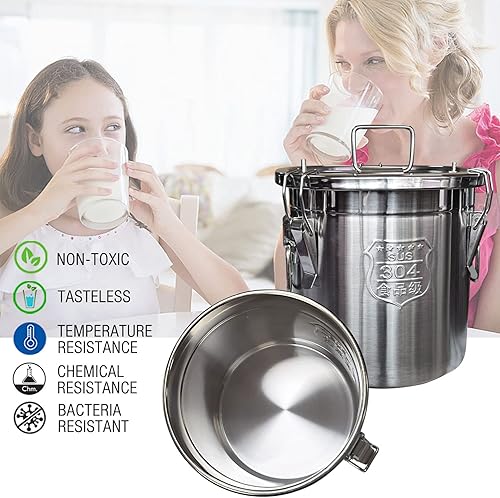 Miniatura 7 de Máquina de ordeño de cabra de 6 L, bomba de vacío pulsante ajustable de velocidad recargable, cubo de leche de acero inoxidable 304 con válvula de