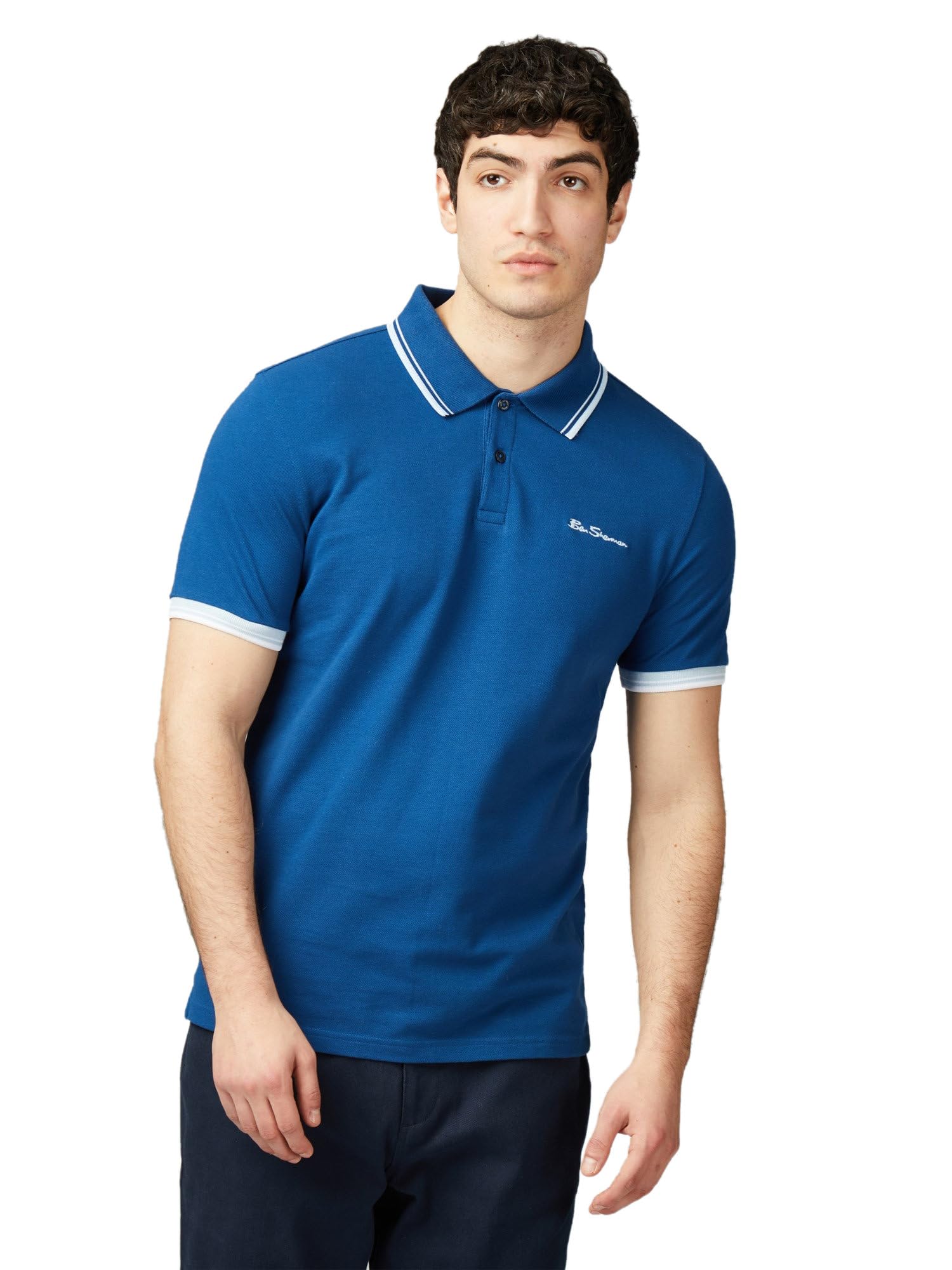 Ben Sherman Men's Royal Blue Signature Polo Shirt (Uk, Alpha, 4XL, Regular, Regular, )