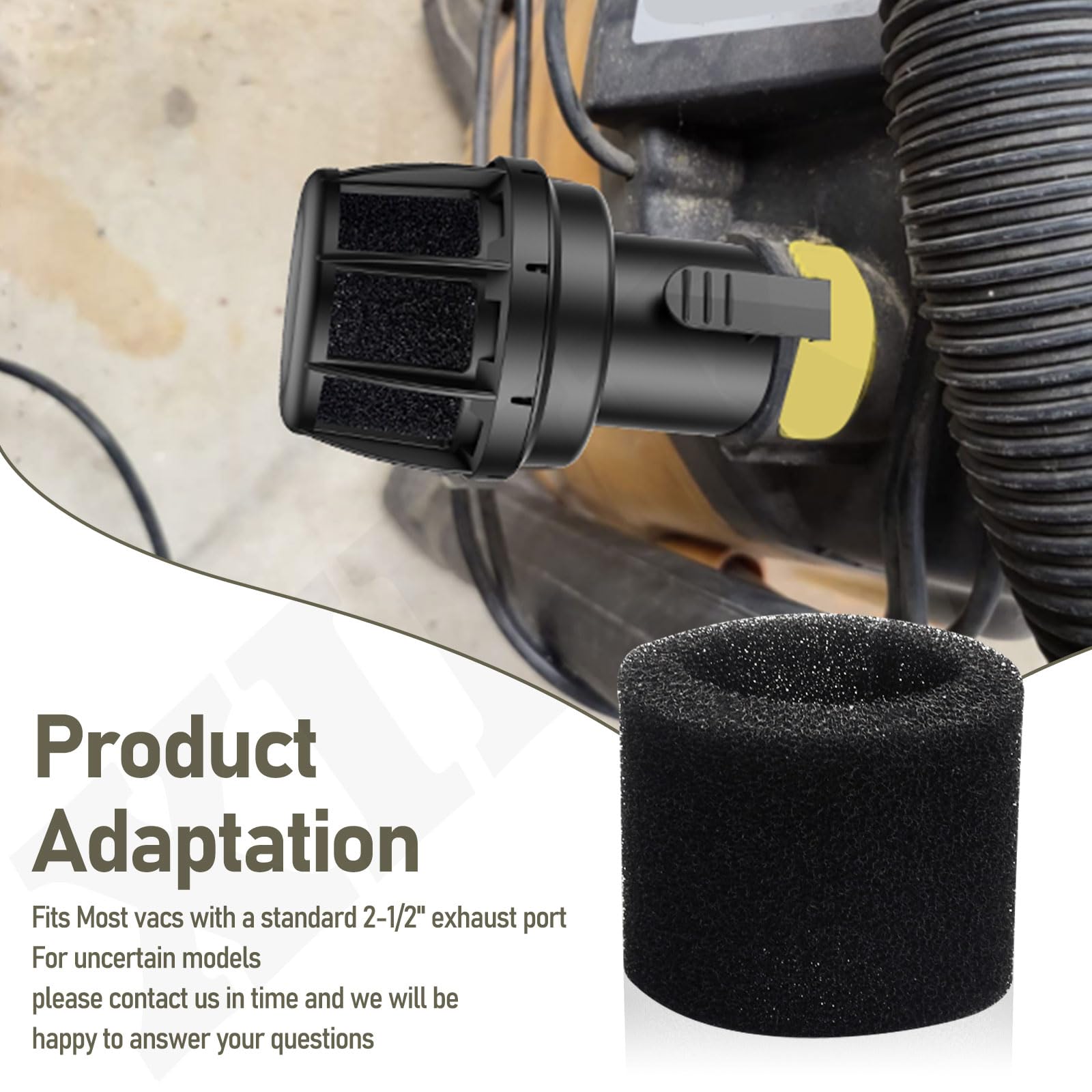 Amazon.com: Muffler Diffuser Wet/Dry Vac Attachment (2-1/2 inch