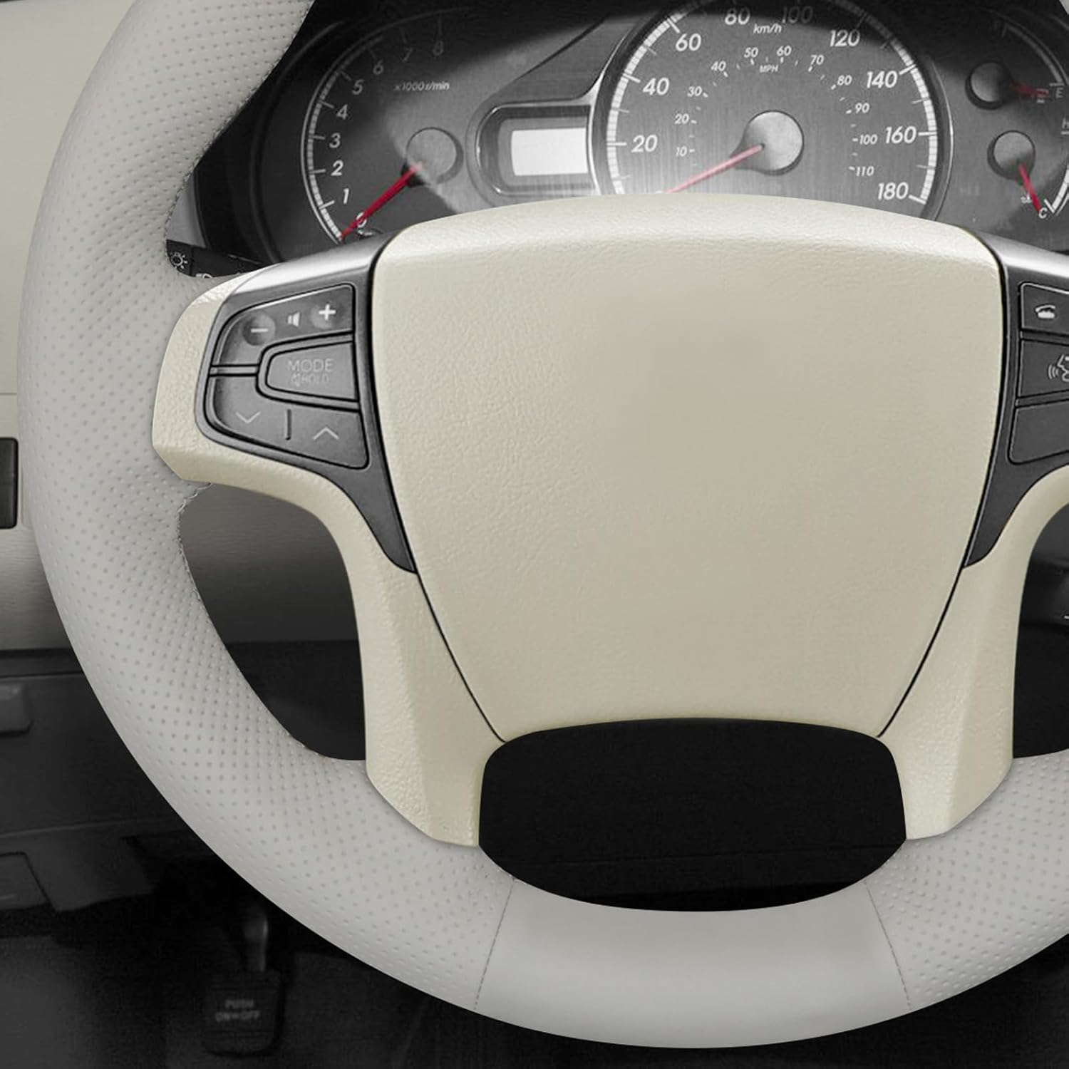 MEWANT Hand Sewn Steering Wheel Cover Wrap for Toyota Sienna 2010-2014 Steering Wheel Accessories for Toyota Sienna