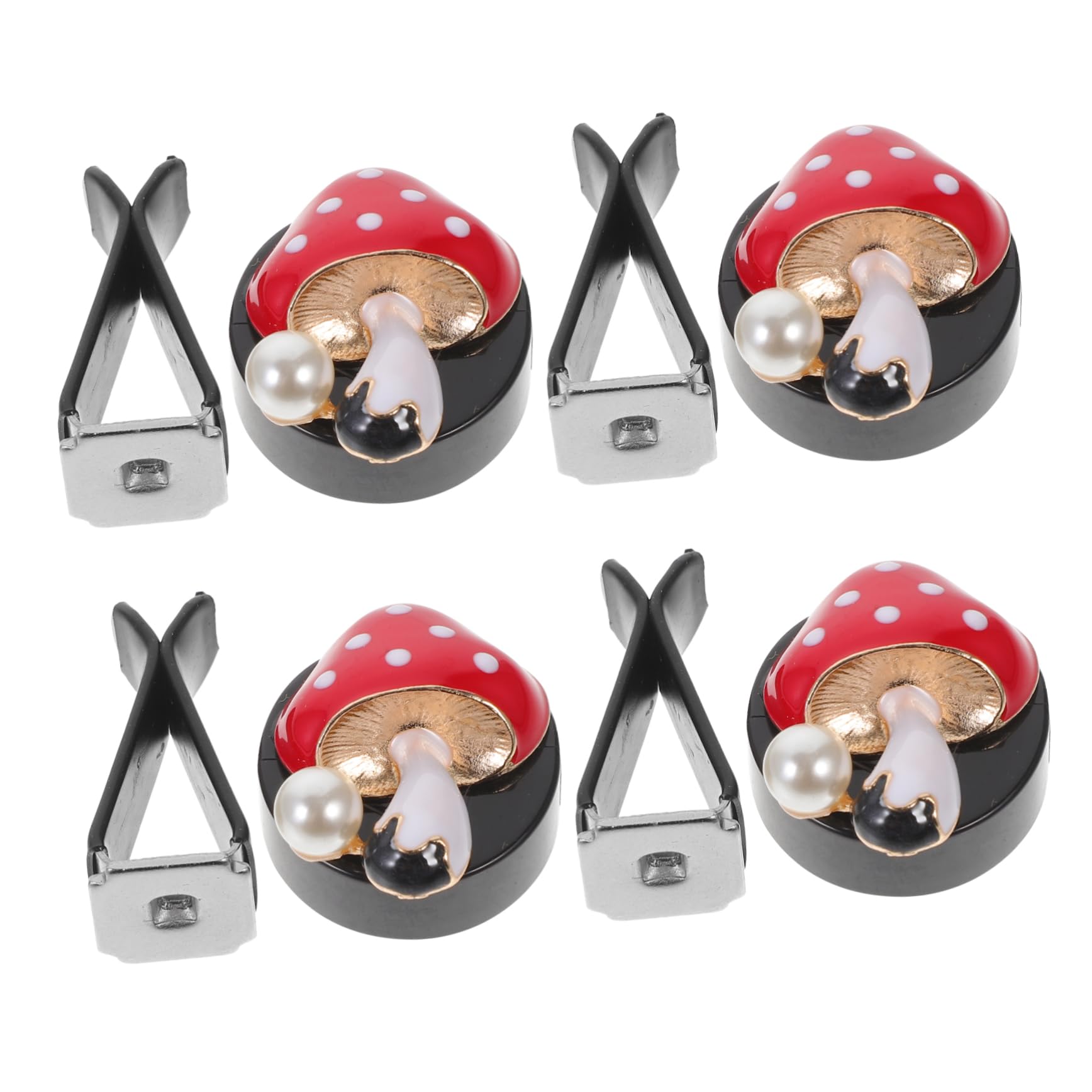 5 Set Clip Diffusore Aroma Per Auto Fungo Per Decorazione Interni Auto Accessorio Per Bocchette Aria Per Regali 4 Pezzi*5