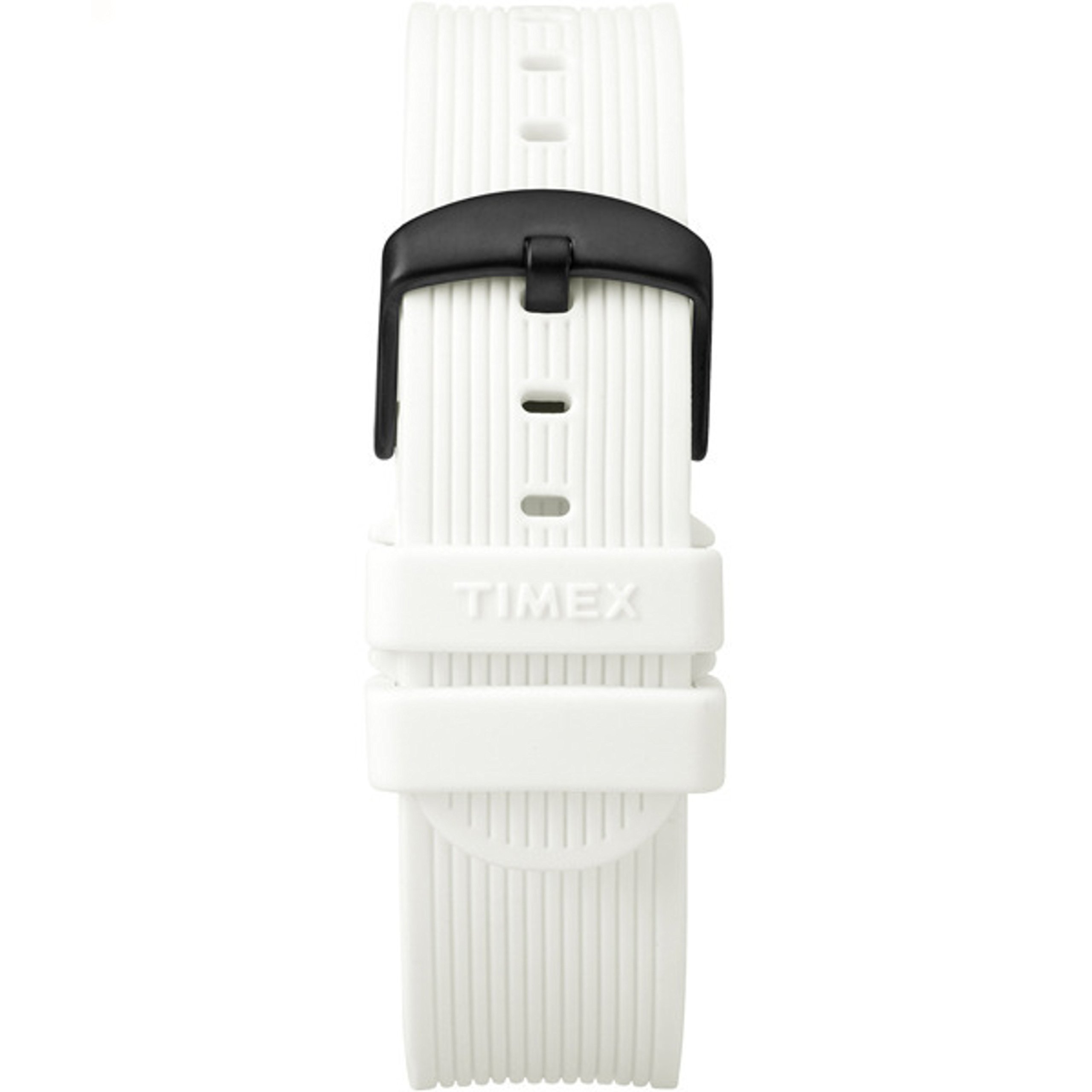 Bracelet Timex TW7C06200 Metropolitan+ blanc interchangeables 20mm silicone souple - 2