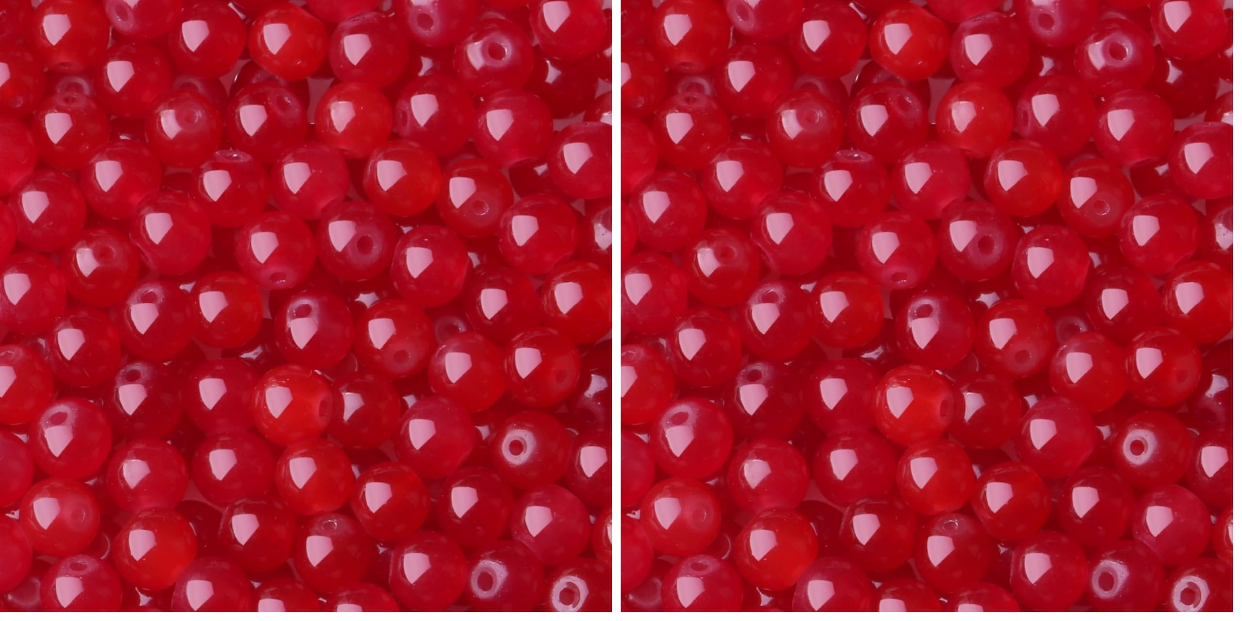 500 Glass Beads for Bracelets - Crafting Supplies -8