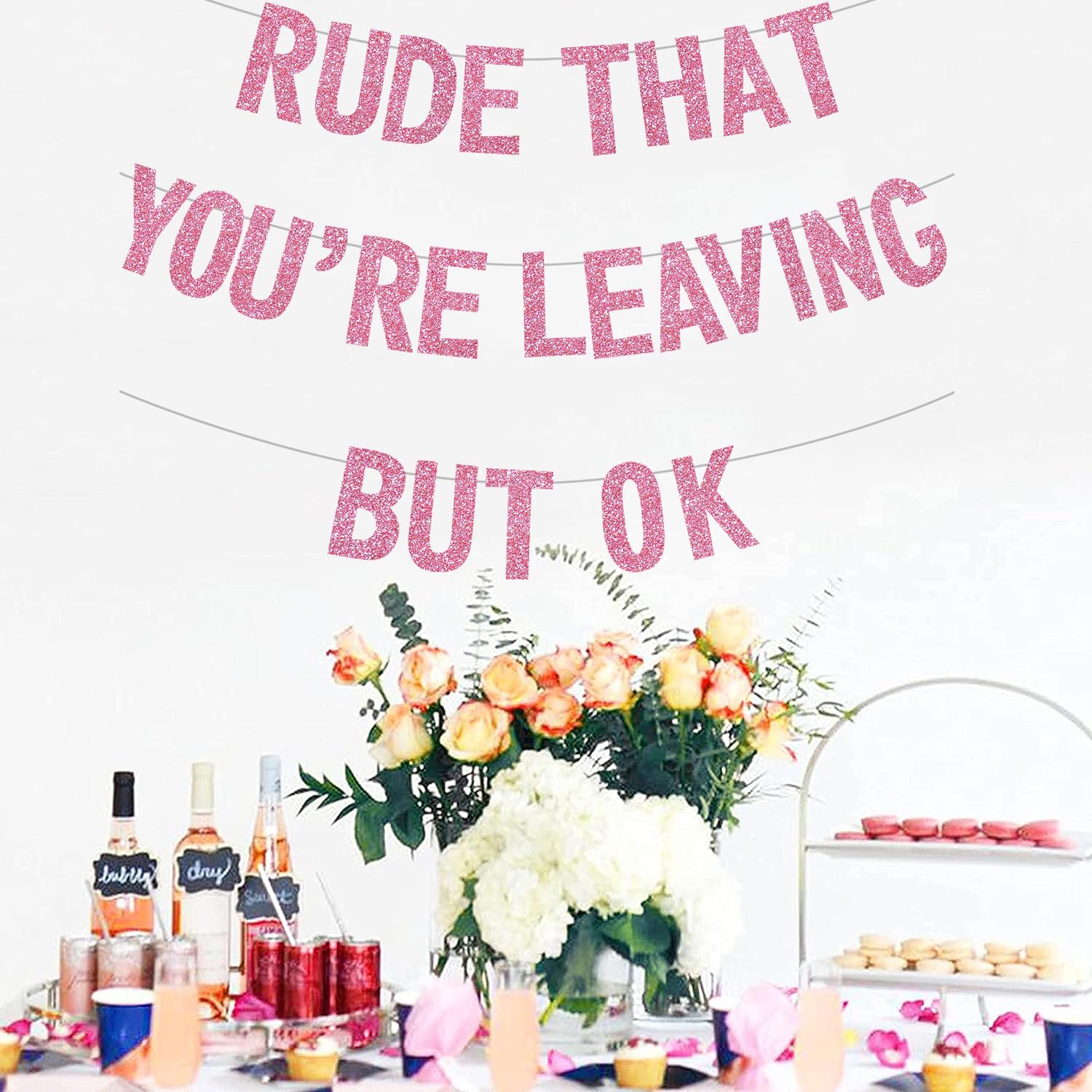 Sorry Your Leaving Decorations Banner - 29 Pcs Retirement Party Decor Including Black Rude That You're Leaving But Ok Banners, We Will Miss You Sorry Your Leaving Decorations Banner - 29 Pcs Retirement Party Decor Including Black Rude That You're Leaving But Ok Banners, We Will Miss You