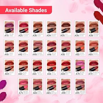 أحمر شفاه IBA Pure Lips Moisture Rich للنساء، شديد اللمعان، لمسة نهائية كريمية، غني بفيتامين E وزيت جوز الهند وزبدة الشيا، لون مكثف ومصبوغ للغاية، مكياج الشفاه - A60 أحمر كرزي، 4 جم