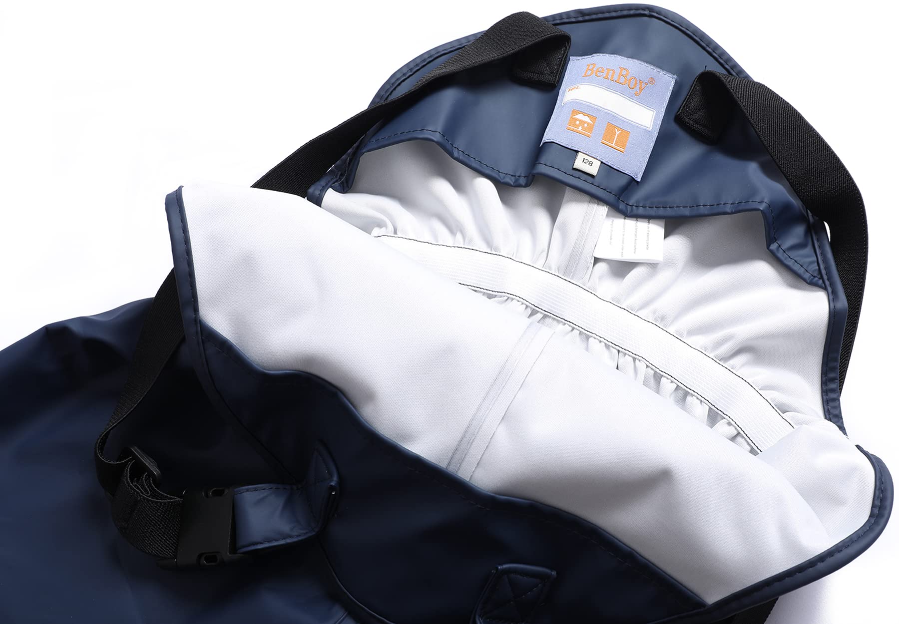 Pantaloni Impermeabili Bambino Pantaloni Antipioggia Trekking Prova Sporca Pantaloni di Fango con Traspirante Fodera in Tessuto per Ragazza Ragazzo YK1665H-DarkBlue-SkyBlue-104
