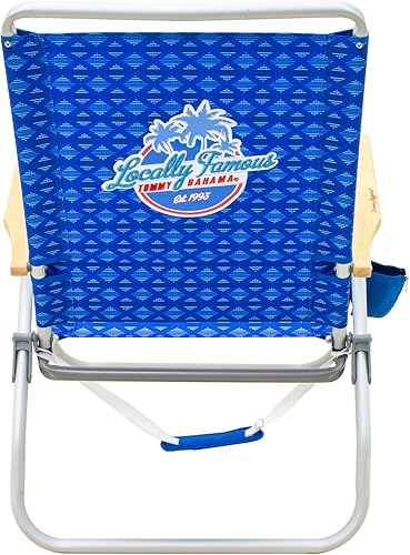 Miniatura 10 de Tommy Bahama Paquete de 2 sillas de playa plegables de 4 posiciones, color azul