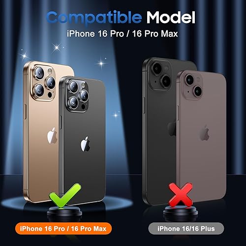 Miniatura 296 de UniqueMe [Paquete de 3 protectores de lente de cámara compatibles con iPhone 14 Pro Max/iPhone 14 Pro, vidrio templado, [compatible con fundas]