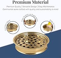 Vista 3 de Communion Ware - Bandeja de comunión Bandeja apilable sagrada para iglesias Suministros para comuniones Bandejas portátiles para comuniones