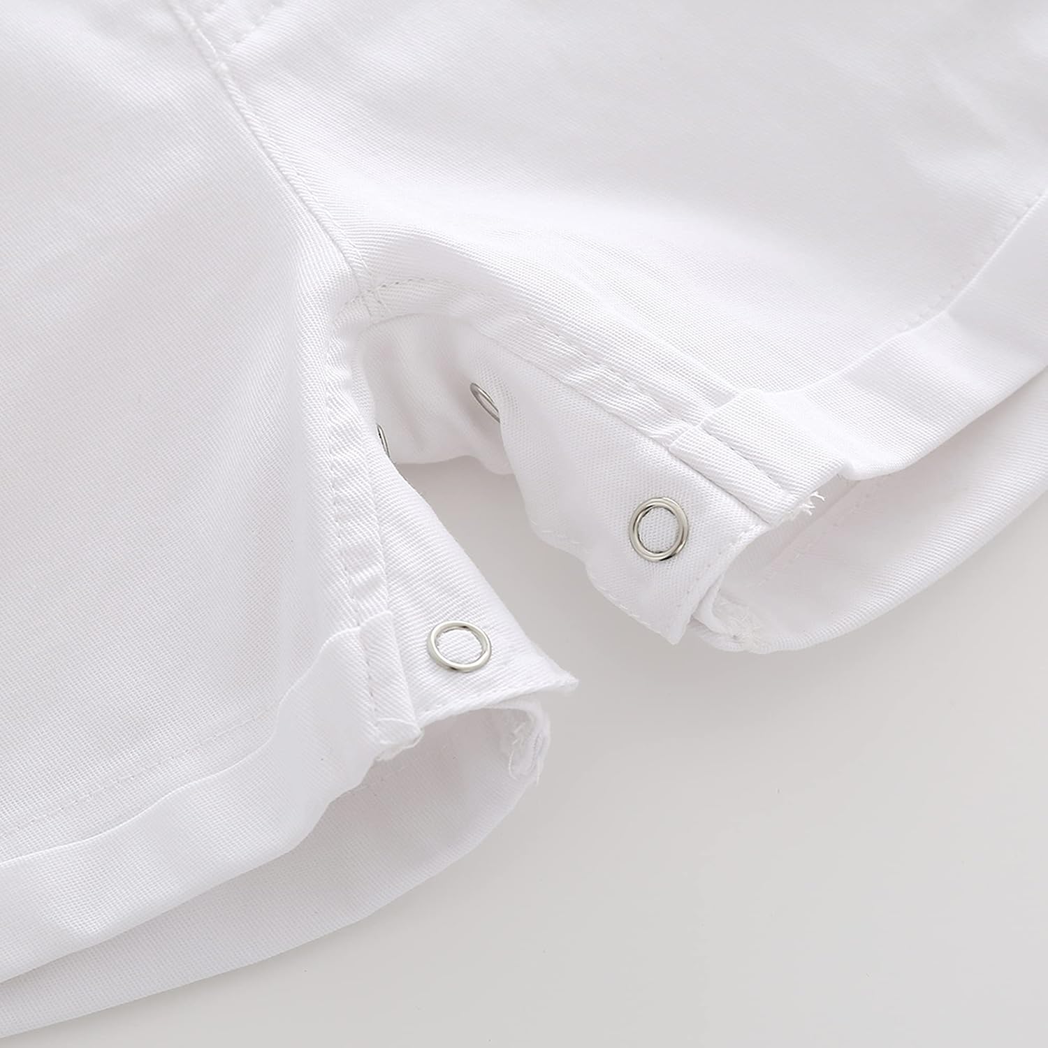 Boarnseorl Baby Boys Gentleman Outfits Suits, Infant Shirt+Shorts+Bow Tie+Suspenders Clothes Set - Image 7