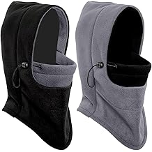 2 Pack Balaclava Ski Mask,Winter Warm Fleece Hat for Cold Weather,Windproof Neck Warmer Snow Gear for Men & Women