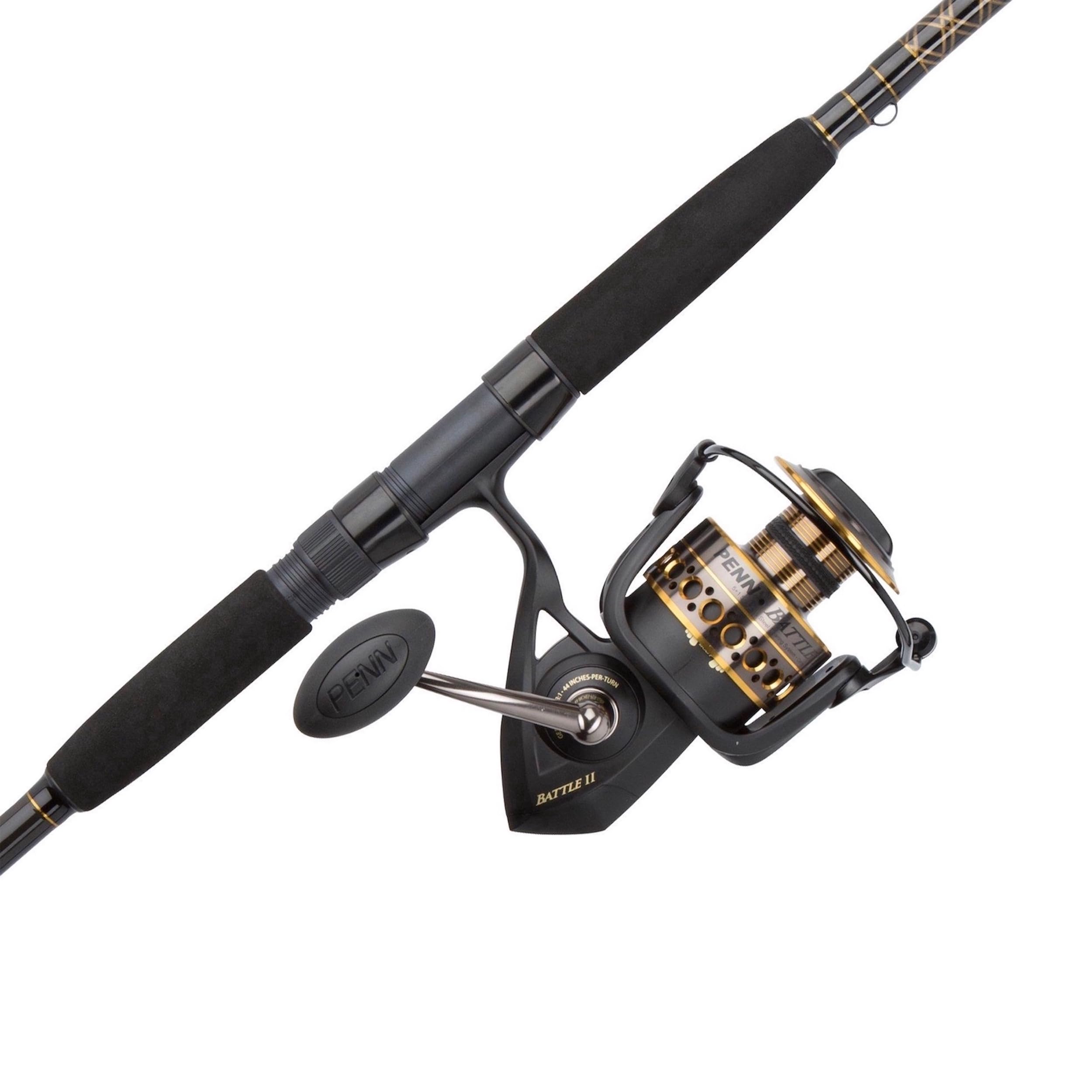 penn battle spinning reel and fishing rod combo