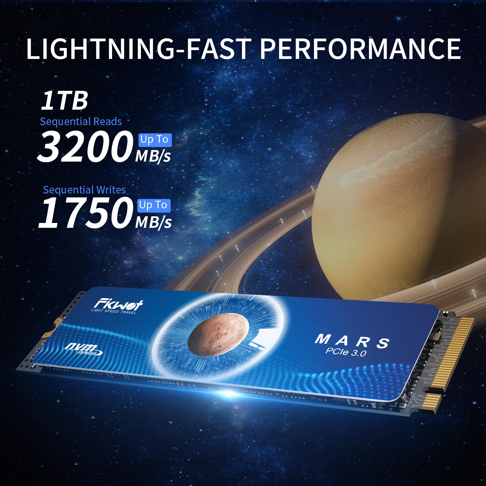 新品 Fikwat FX550 M.2 NVMe SSD 1TB PCIe3.0 FX550 NVMe SSD 1TB M.2 SSD PCIe 3.0×4, Read Up to 3,500 MB/s, M2