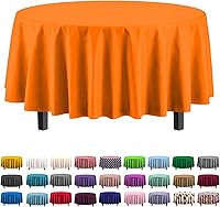 Vista 67 de Party Solids Paquete de 6 manteles de plástico prémium de 54 pulgadas x 108 pulgadas. Cubierta de mesa rectangular de plástico - Aqua