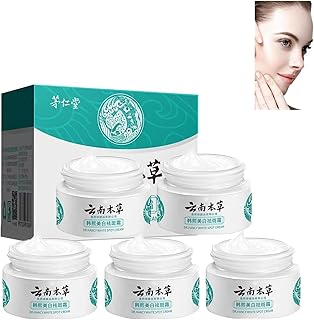 1/2/3/5 pièces Hancy Yunnan crème blanchissant et anti-taches de rousseur à base de plantes, crème anti-taches blanches Dr Hancy, crème mélasma coréenne, crème mélasma japonaise (5 pièces)