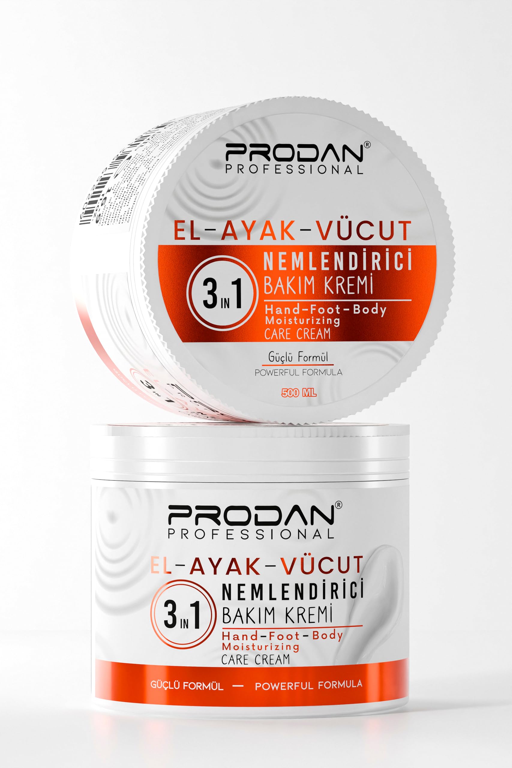 El, Ayak & Vücut Nemlendirme Kremi 3'Ü 1 Arada Üre Destekli, Yoğun Yenileme ve Koruyucu 500 ml