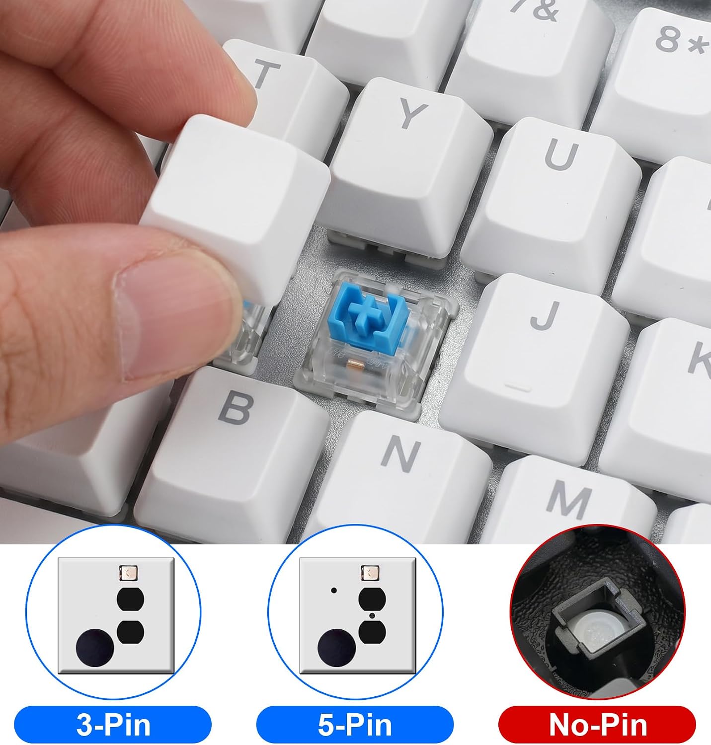 50 PCS 3D Print Clicker, Clickers for 3D Printed Fidgets (0.7 Inch)