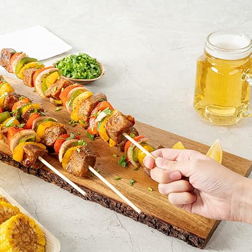 Miniatura 5 de Restaurantware Robata - Pinchos para asar de 15.8 x 1.6 pulgadas, 1000 pinchos de alta resistencia, pinchos de bambú desechables congelables para