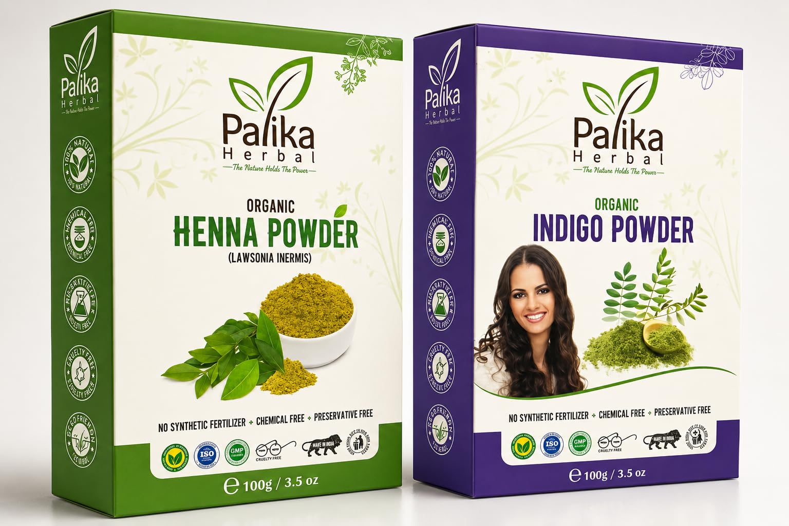 Indigo & Henna Powder Combo | 100% Natural Hair Colour | Chemical-Free, Ammonia-Free | Soft & Conditioning Color | For Dark Brown to Black Hair | 100g Indigo + 100g Henna-picture-51