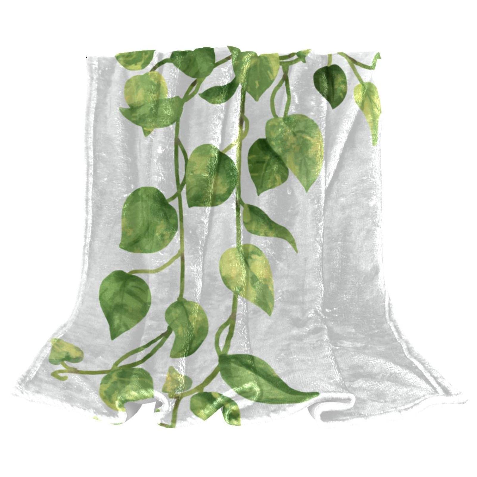 Couverture polaire légère pour soirées cocooning avec le plaid canapé en peluche Green Radish-01